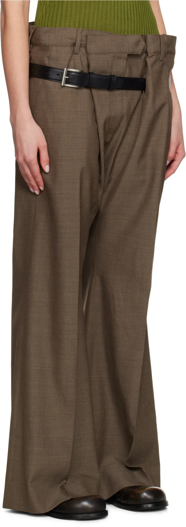 Belted Casual Pants