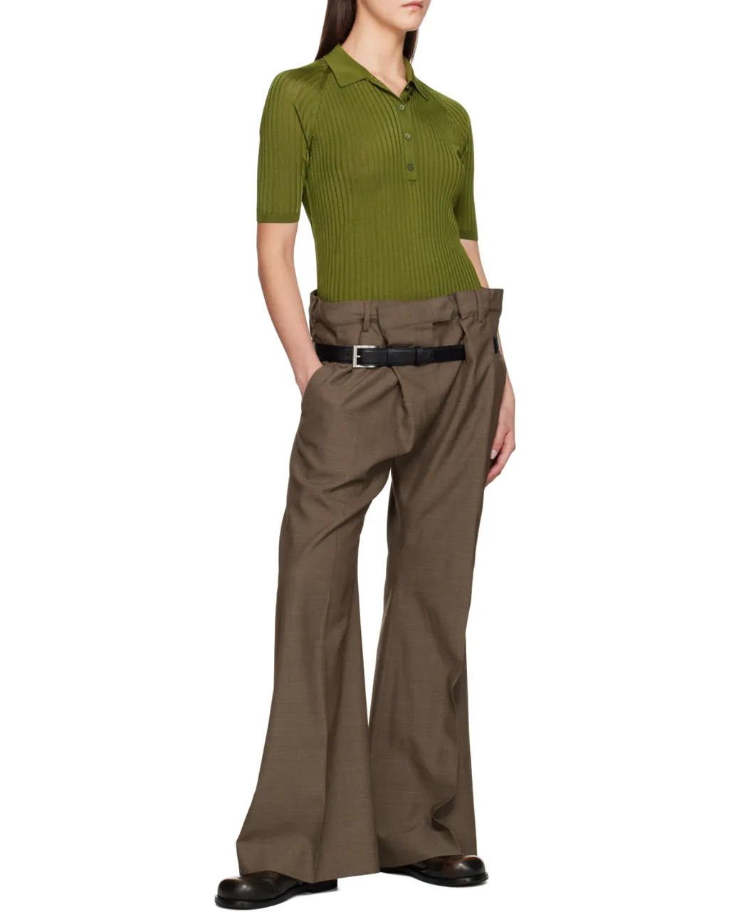 Belted Casual Pants