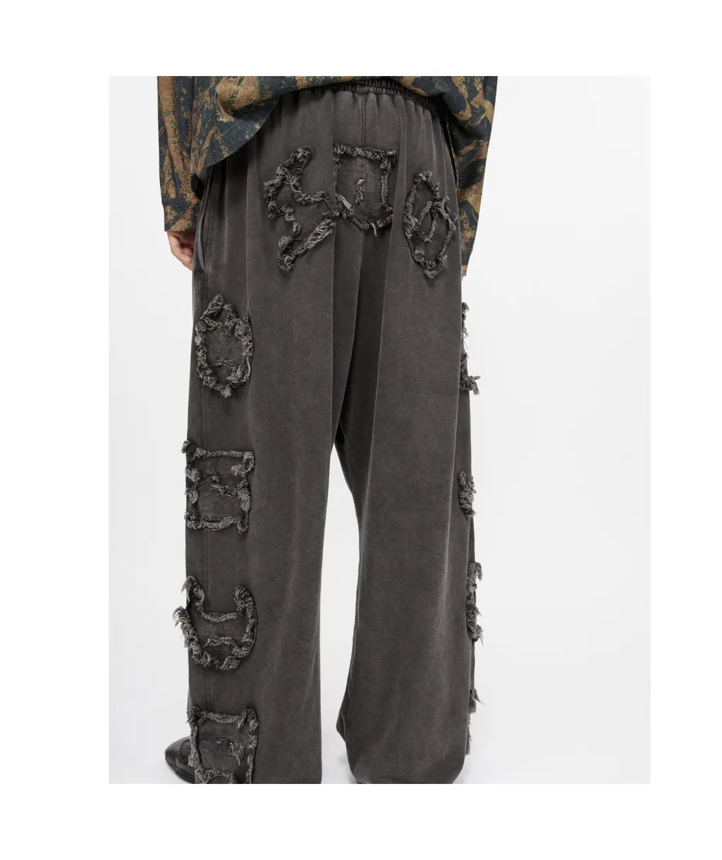 Embroidered Track Pants