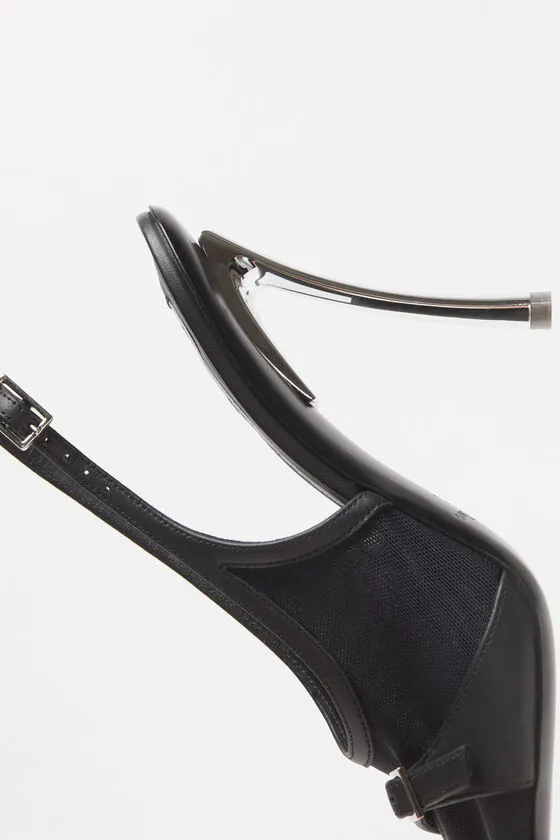 Mesh-Panelled Sandals