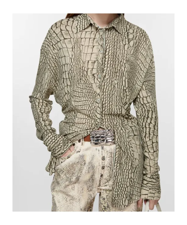 Button-Up Printed Shirt