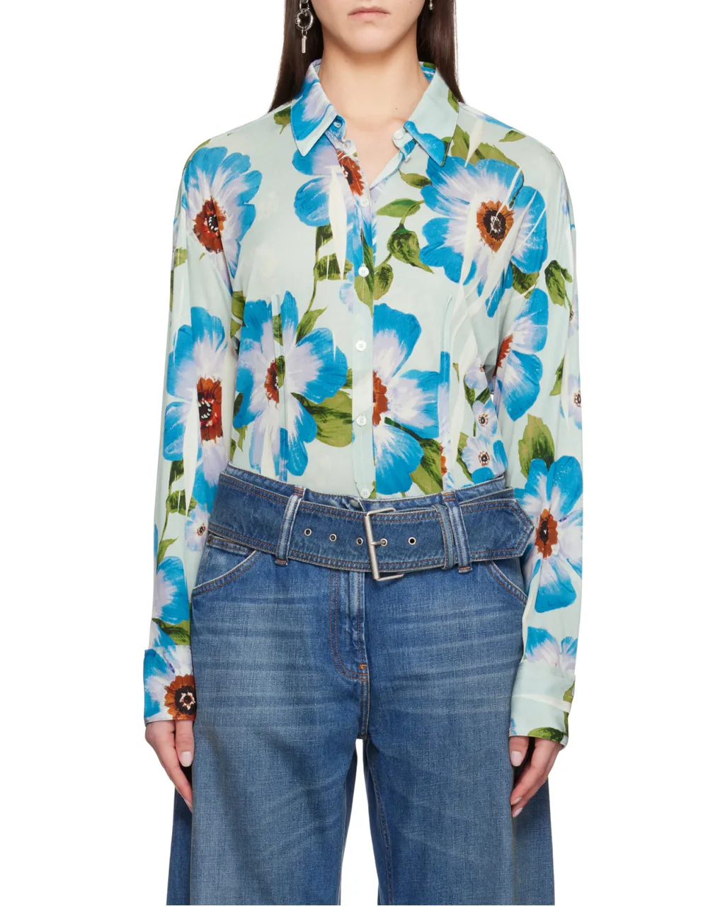 Floral-Print Shirt