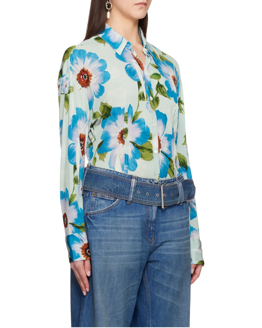 Floral-Print Shirt