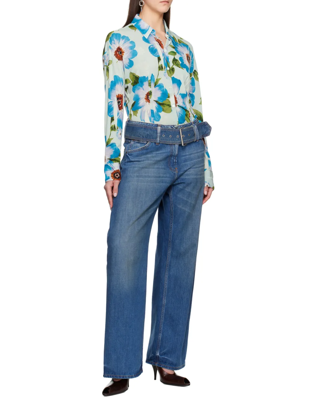 Floral-Print Shirt