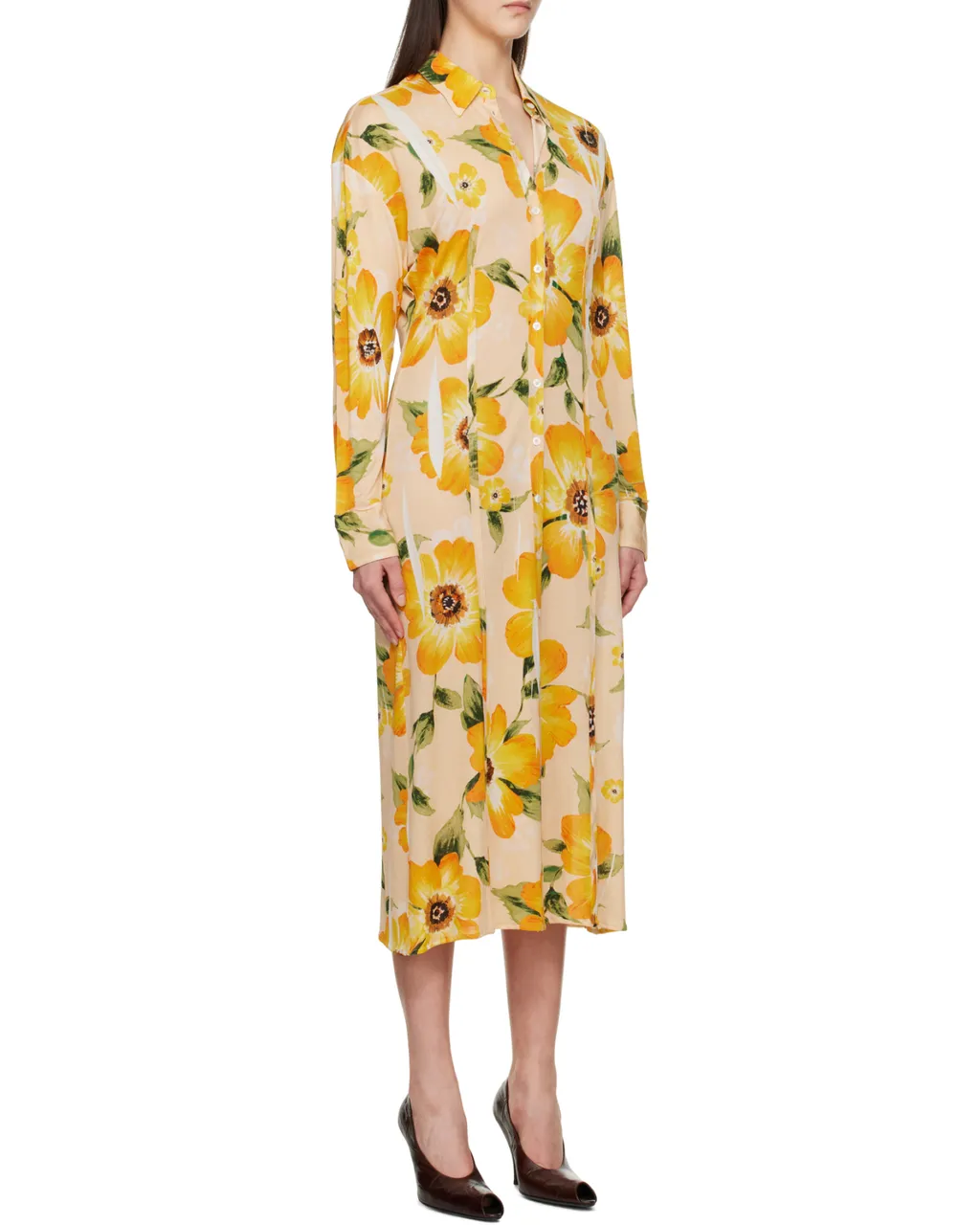 Floral-Print Midi Dress