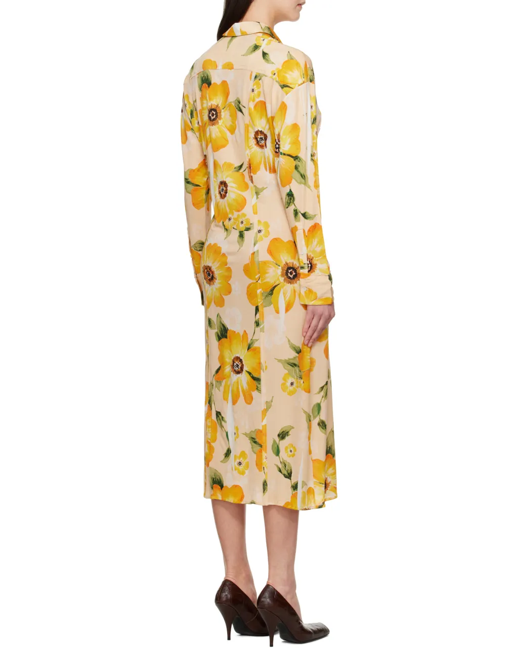 Floral-Print Midi Dress