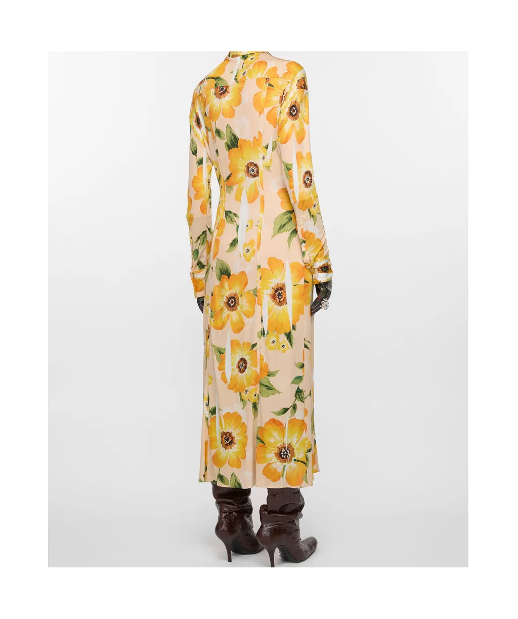 Floral-Print Midi Dress