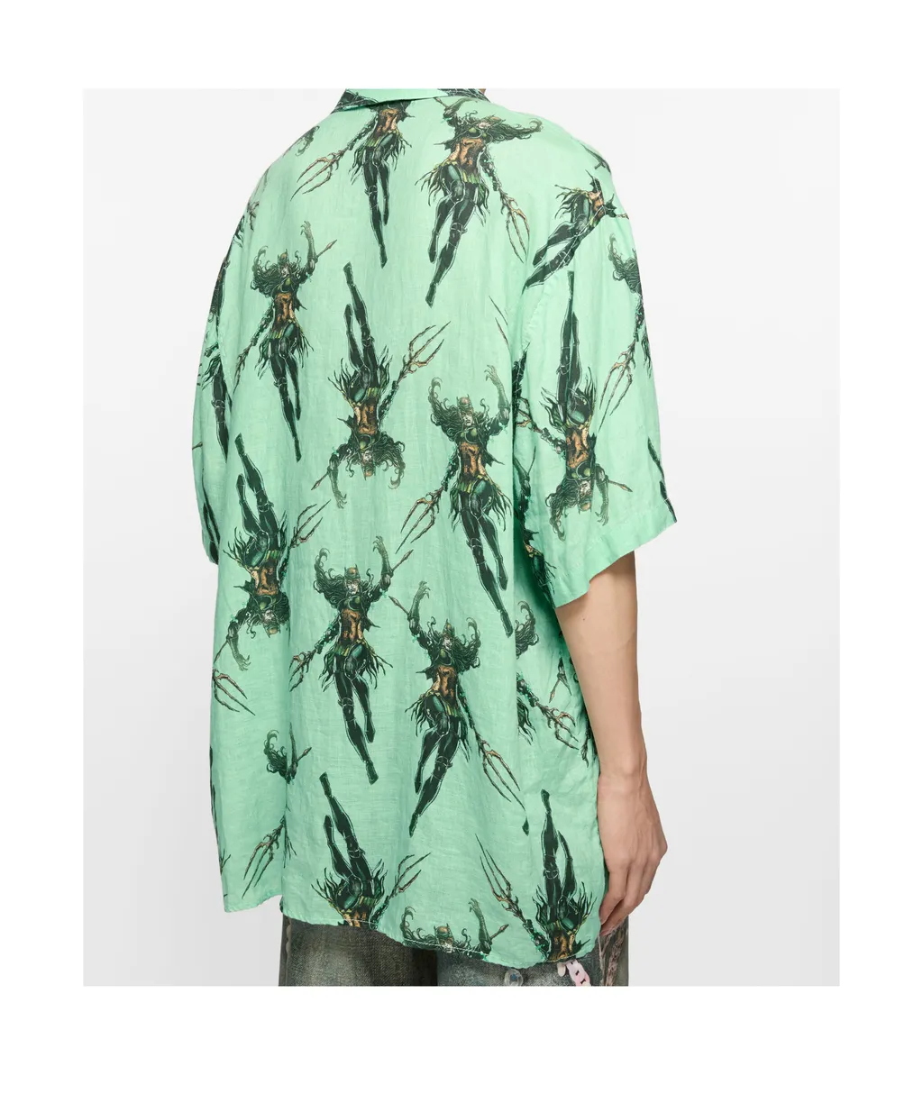 Cartoon-Print Shirt