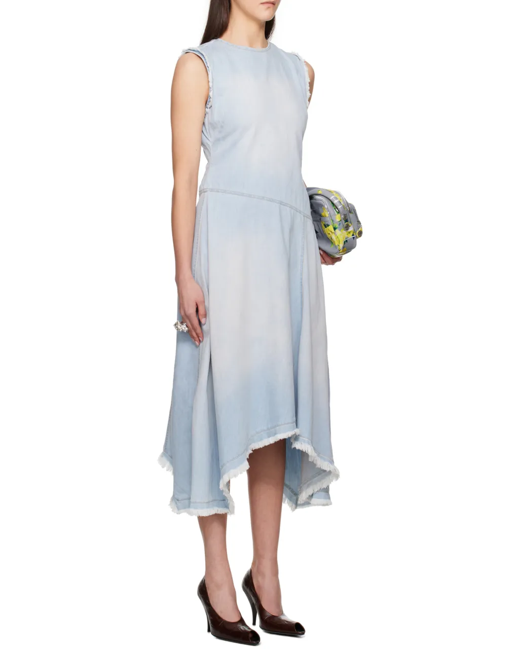 Sleeveless Asymmetric Hem Dress