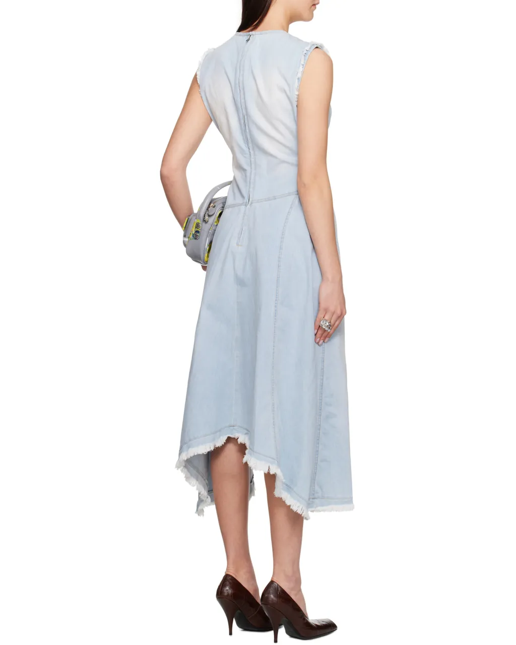 Sleeveless Asymmetric Hem Dress