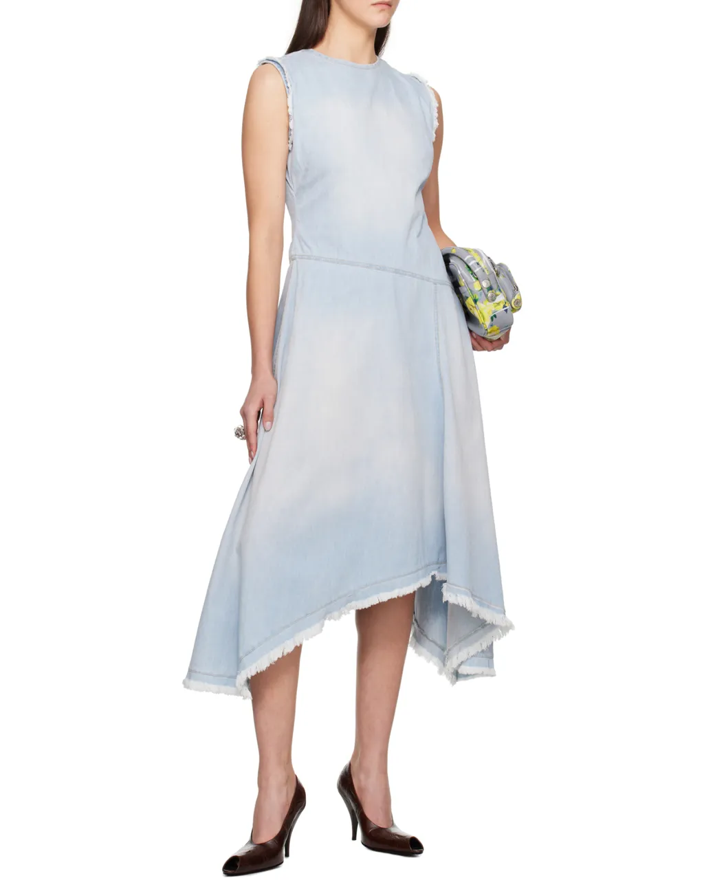 Sleeveless Asymmetric Hem Dress
