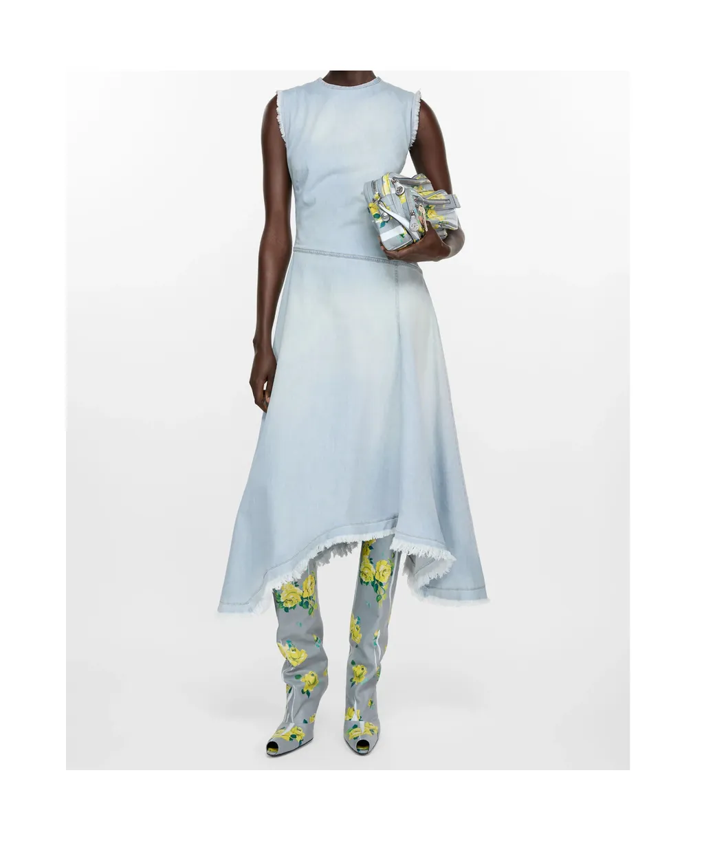 Sleeveless Asymmetric Hem Dress