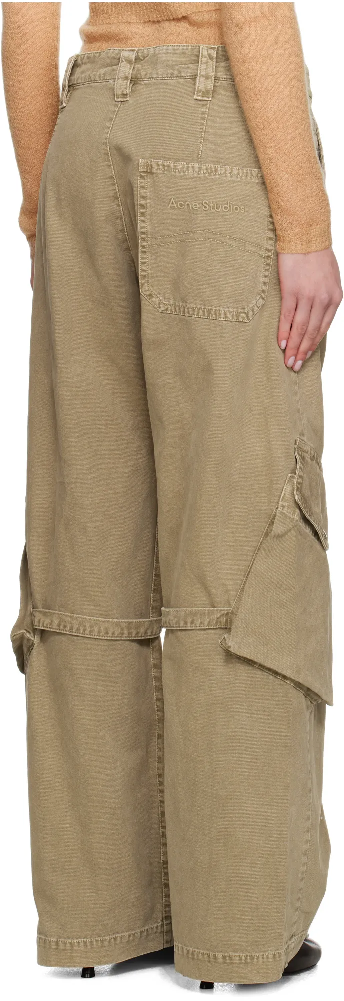 Strap-Detailed Cargo Trousers