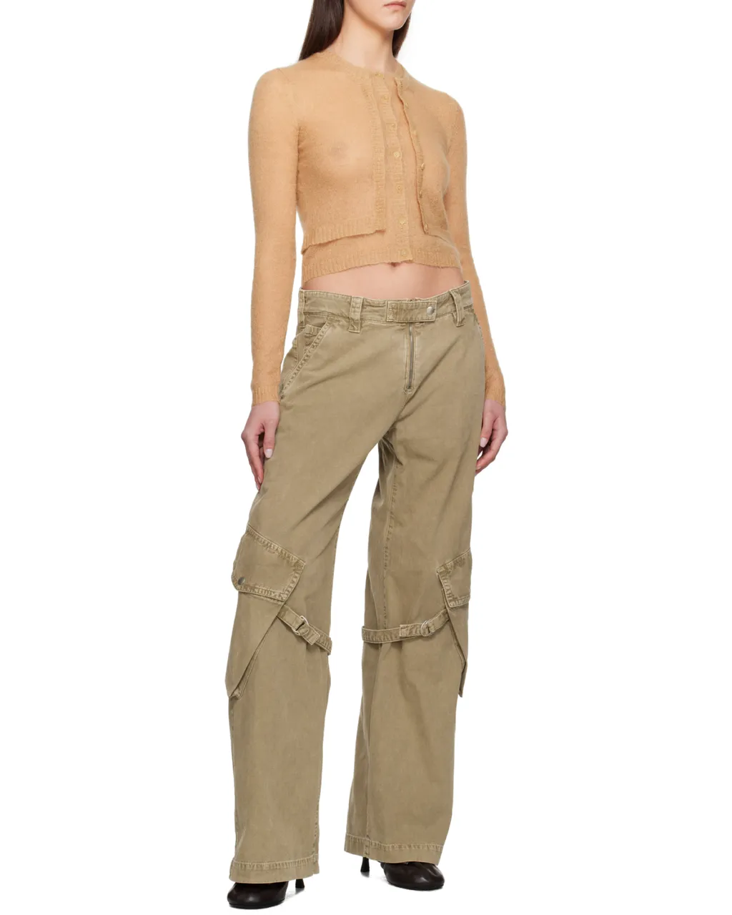 Strap-Detailed Cargo Trousers