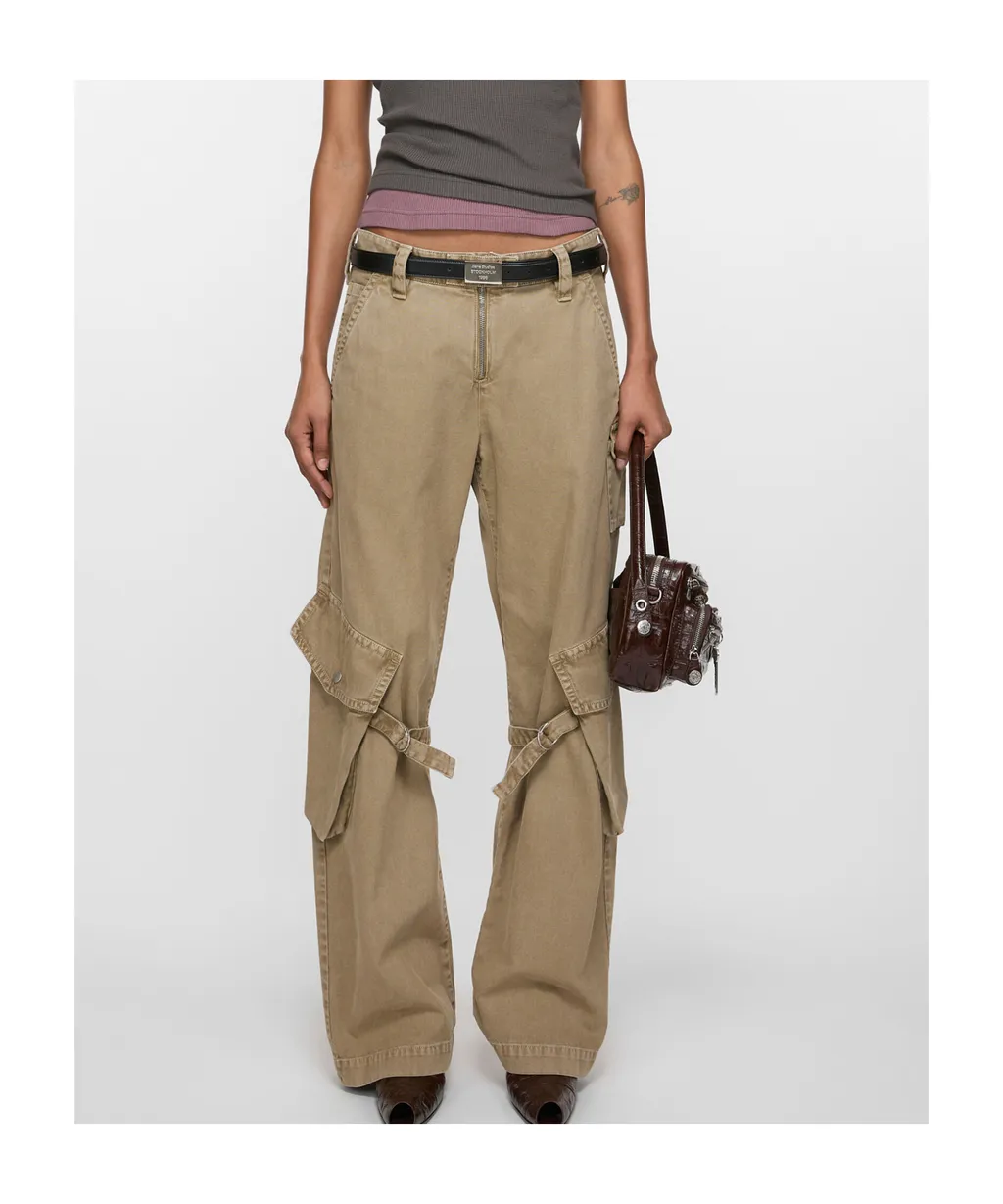 Strap-Detailed Cargo Trousers