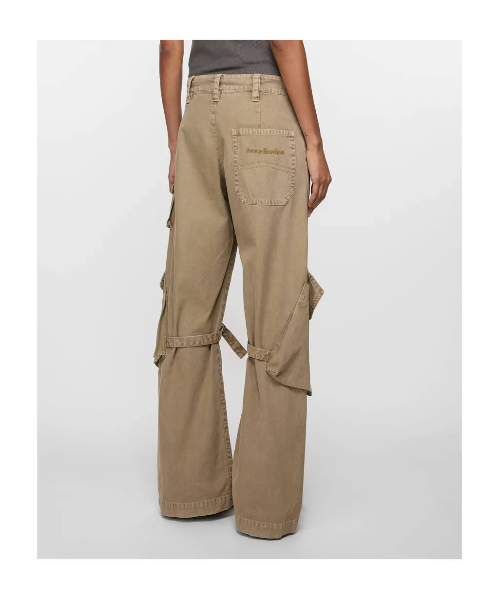 Strap-Detailed Cargo Trousers