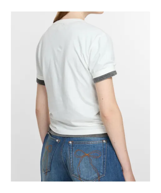 Logo Debossed Crewneck T-Shirt