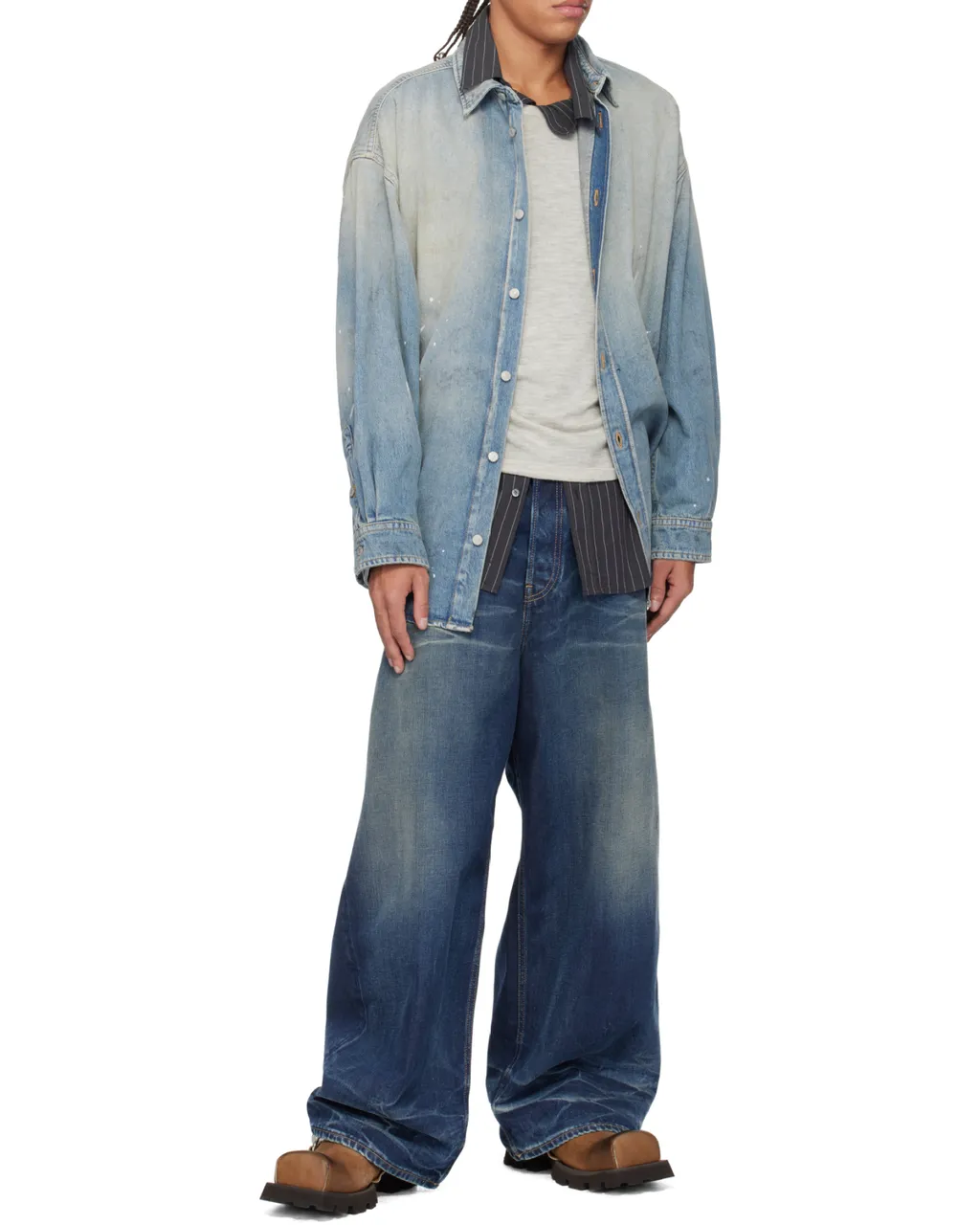 Distressed Denim Shirt