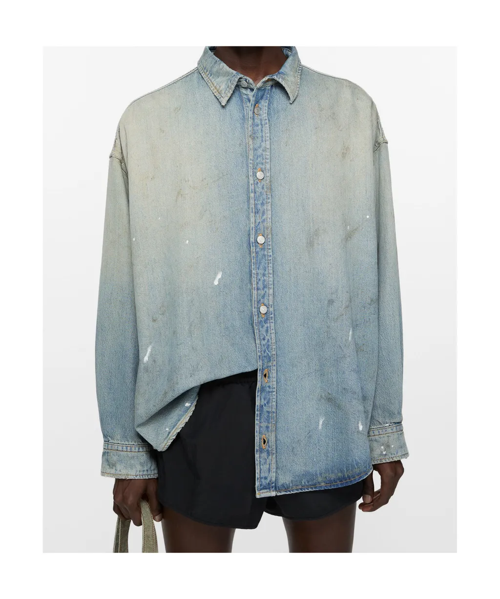 Distressed Denim Shirt