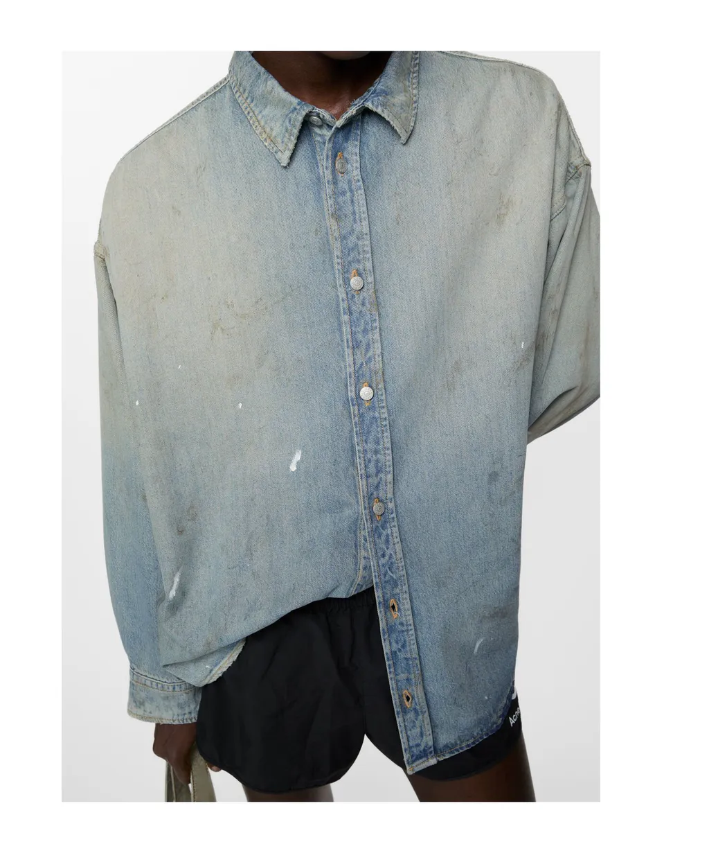 Distressed Denim Shirt