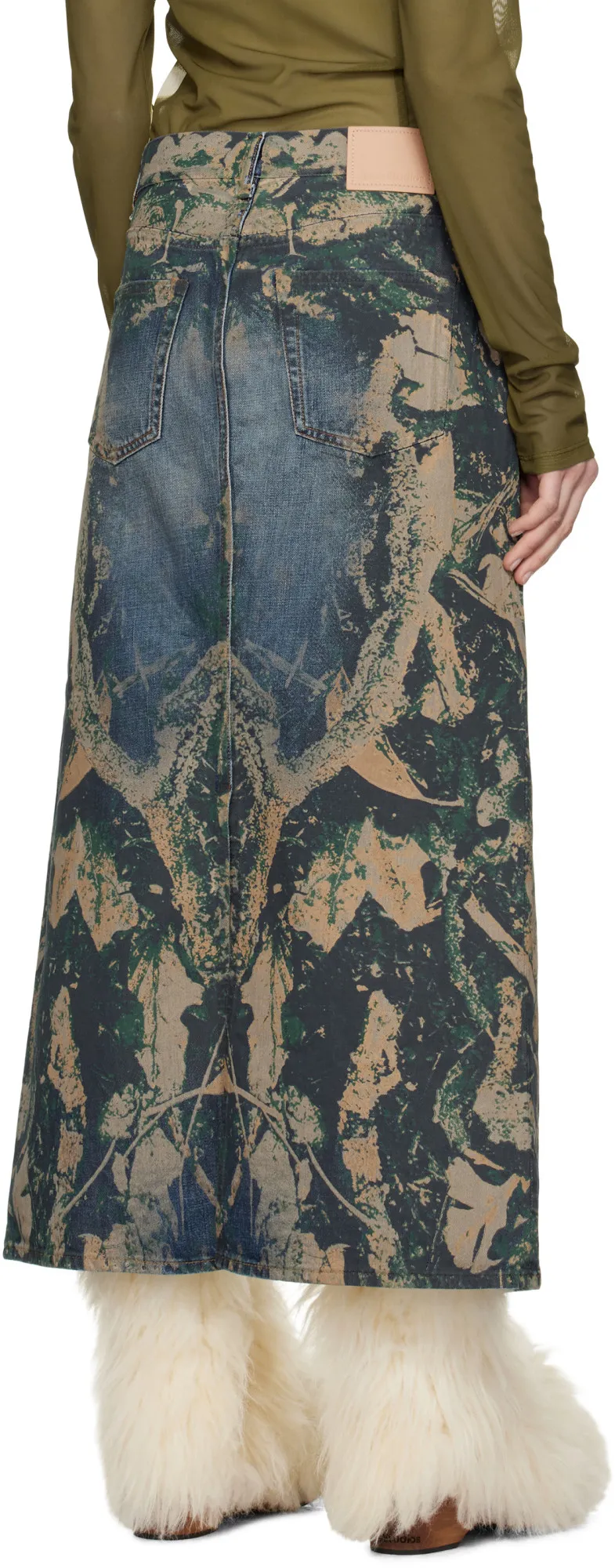 Denim Midi Skirt