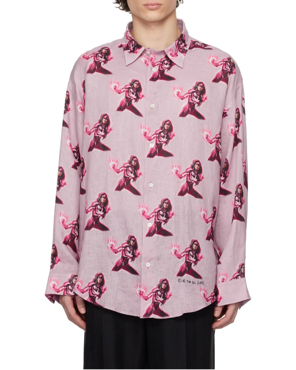 Printed Button-Up Shirt