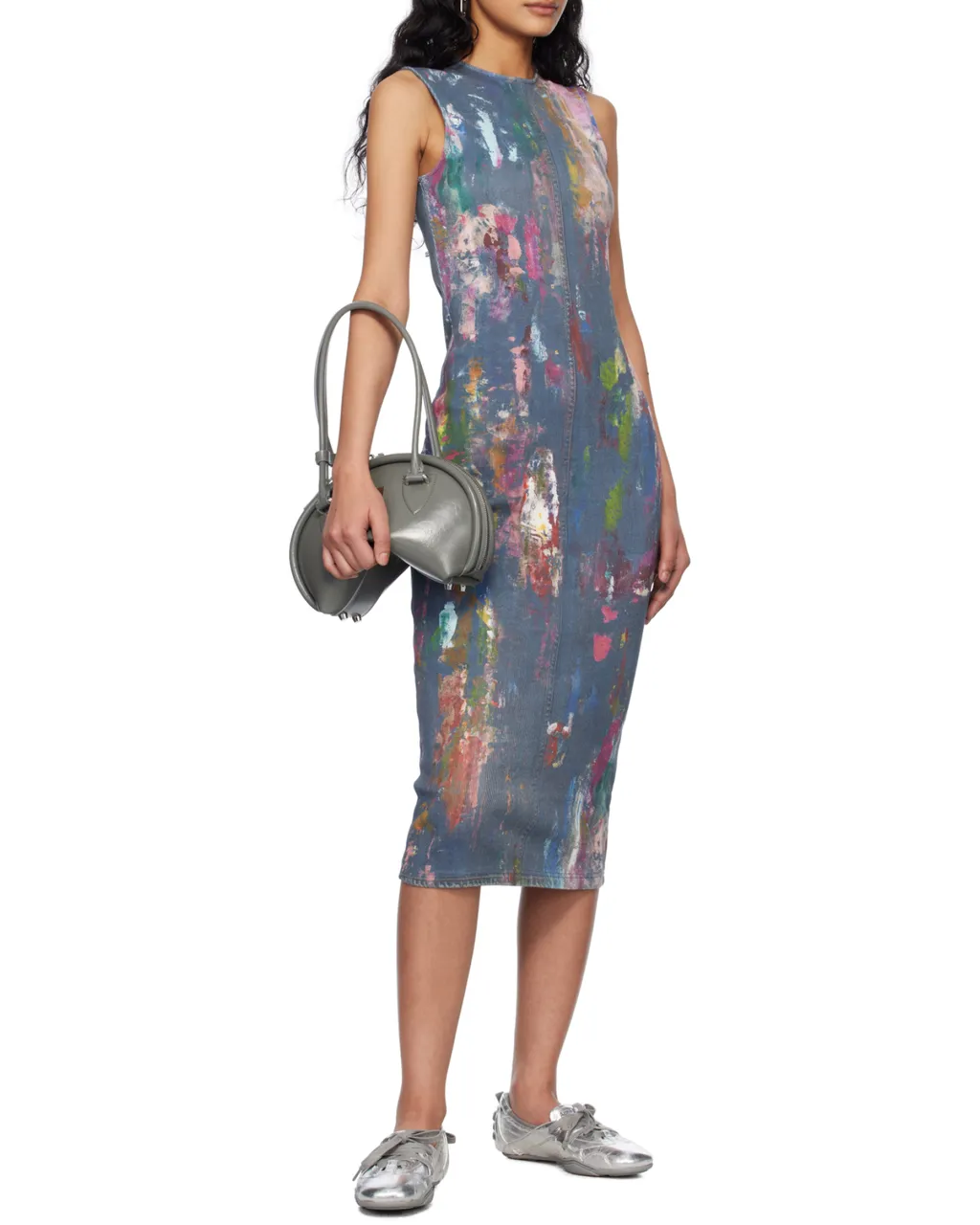 Round Collar Sleeveless Dress