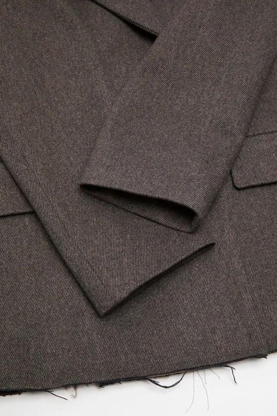 Double-Breasted Twill Jacket