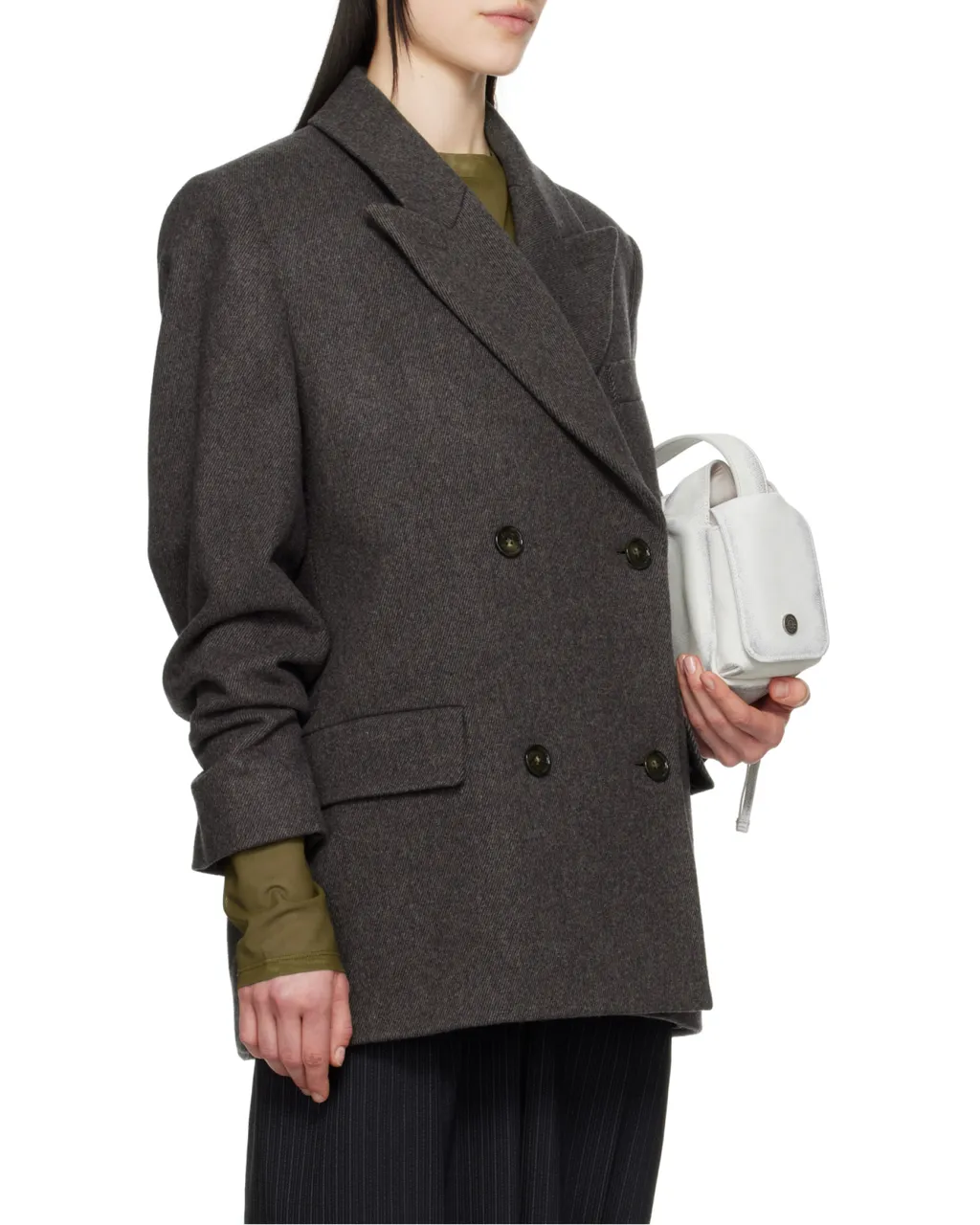 Double-Breasted Twill Jacket