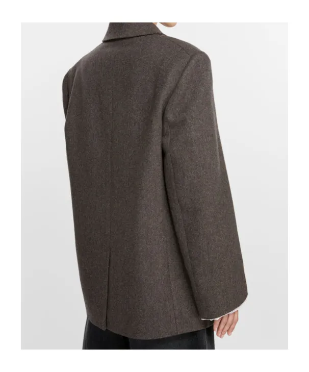 Double-Breasted Twill Jacket