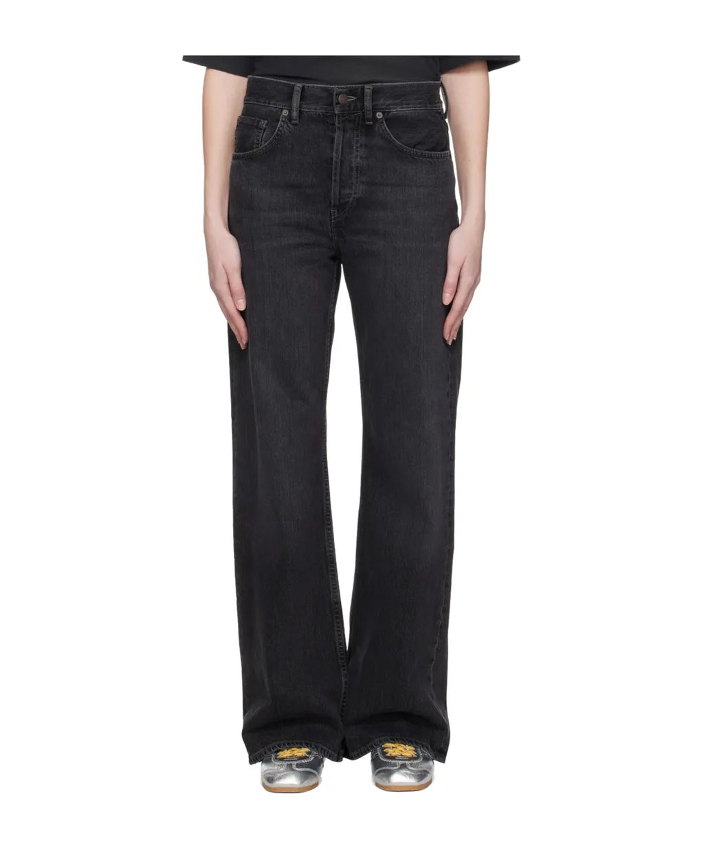 Logo Patch Wide-Leg Jeans