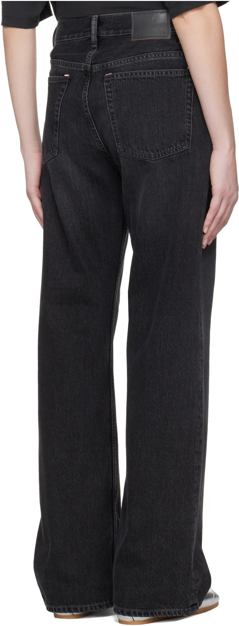 Logo Patch Wide-Leg Jeans