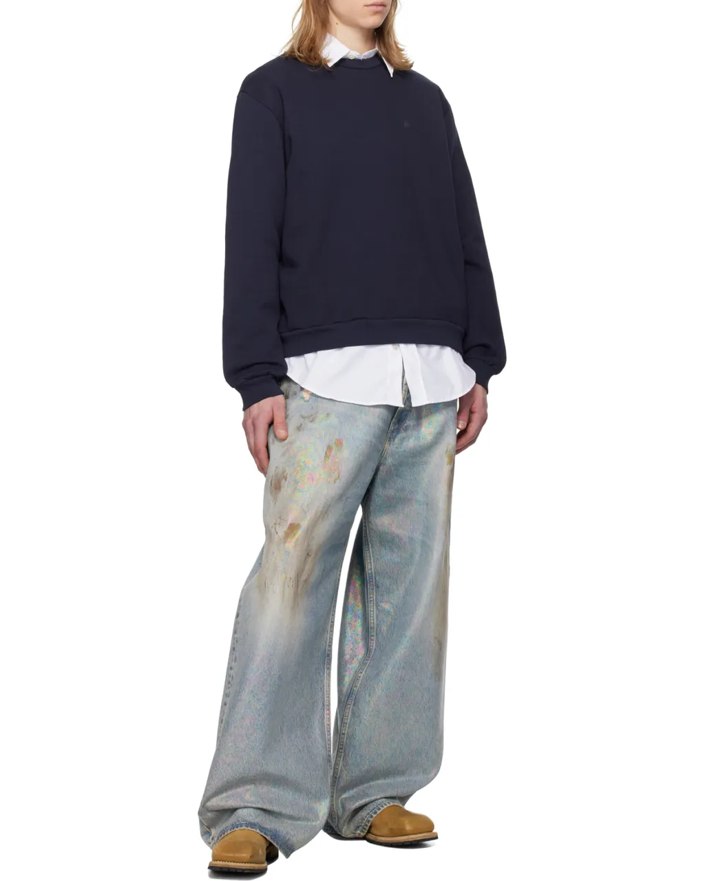 Long-Sleeved Crewneck Sweatshirt