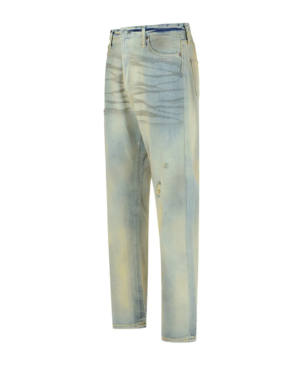 Straight-Leg Distressed Jeans