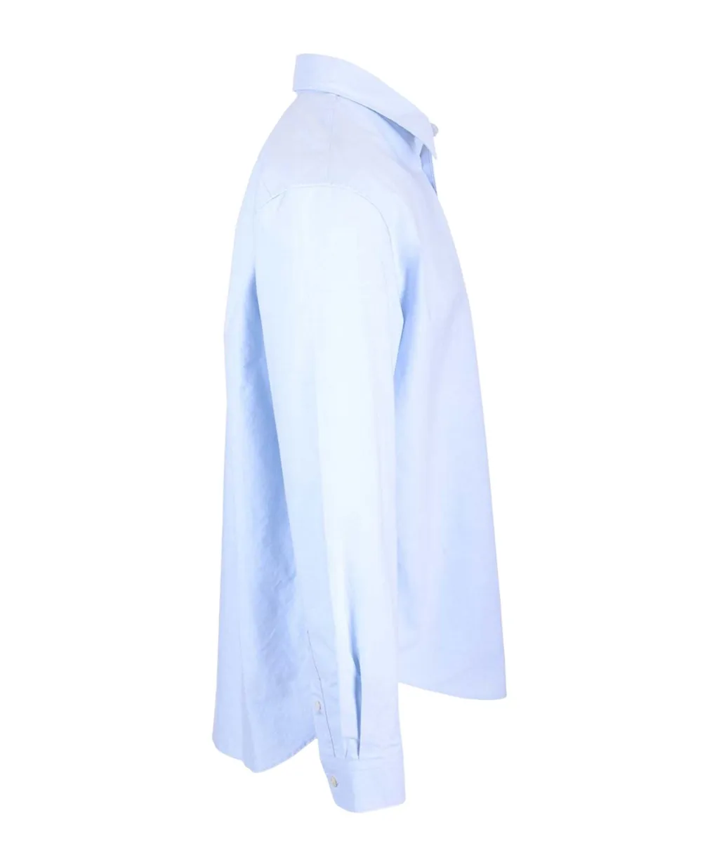 Logo Embroidered Long-Sleeved Shirt