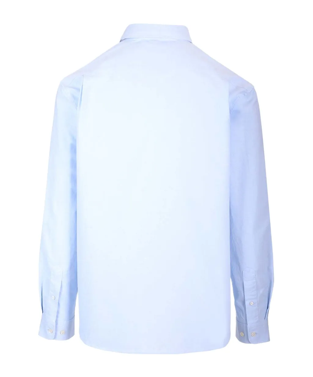 Logo Embroidered Long-Sleeved Shirt