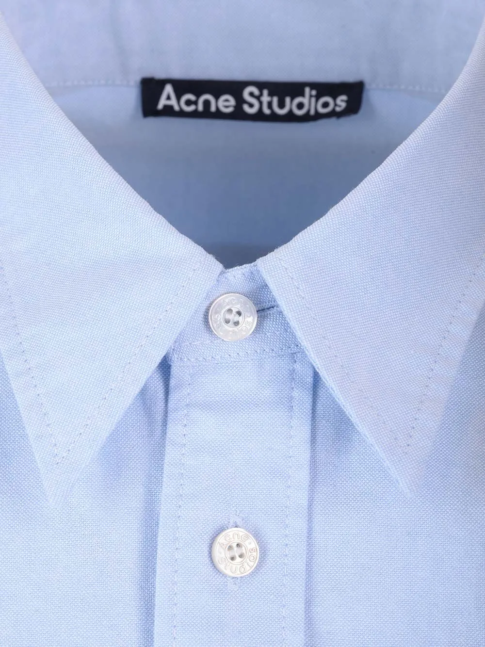 Logo Embroidered Long-Sleeved Shirt