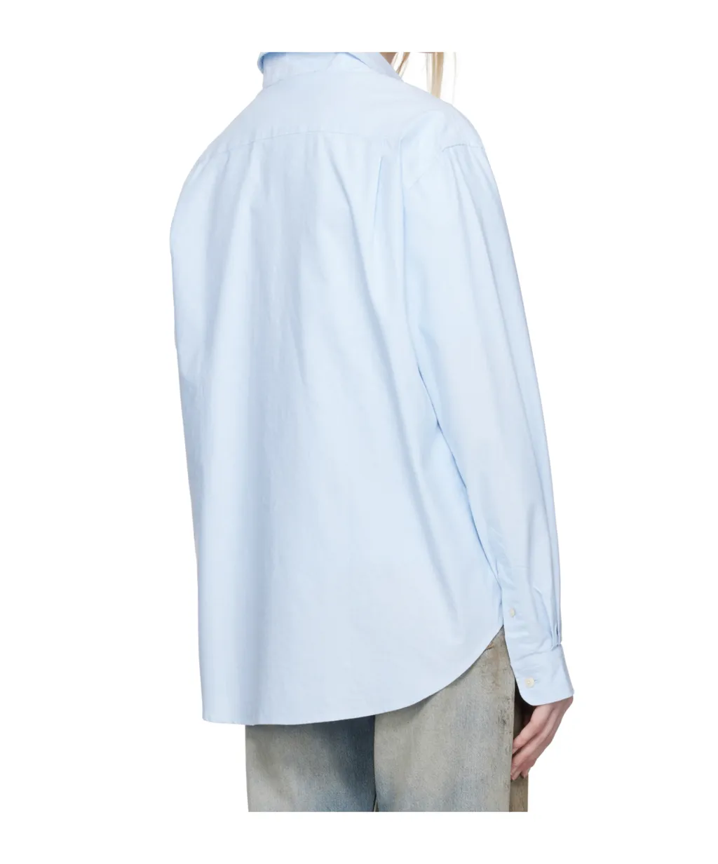 Logo Embroidered Long-Sleeved Shirt