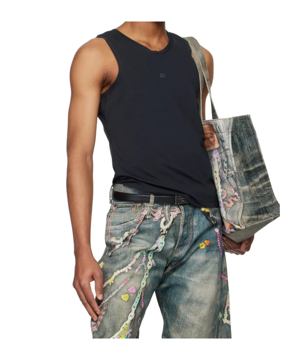 Logo Patch Jersey Tank Top