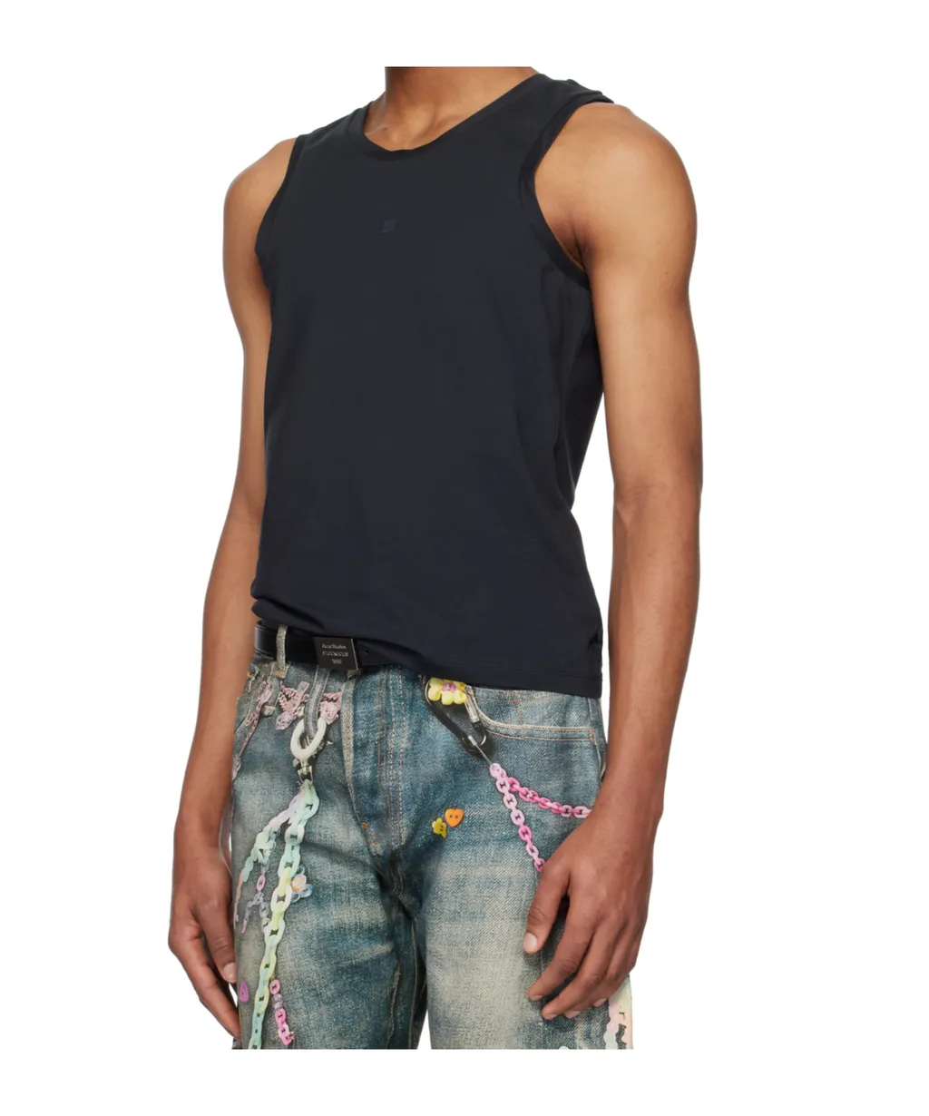 Logo Patch Jersey Tank Top