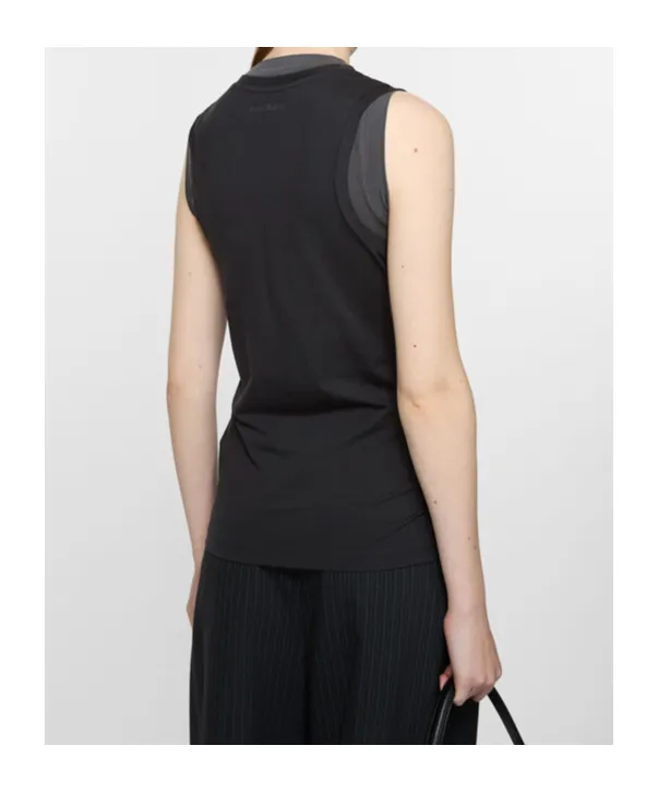Logo Patch Jersey Tank Top