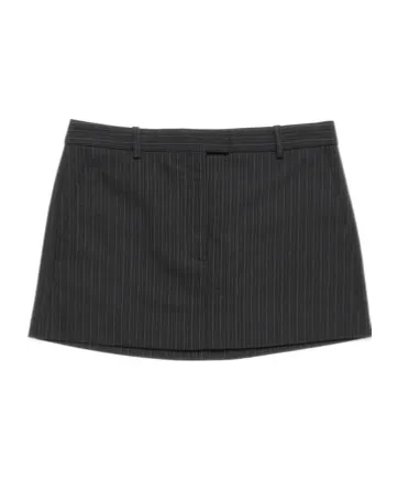 Pinstriped Mini Skirt
