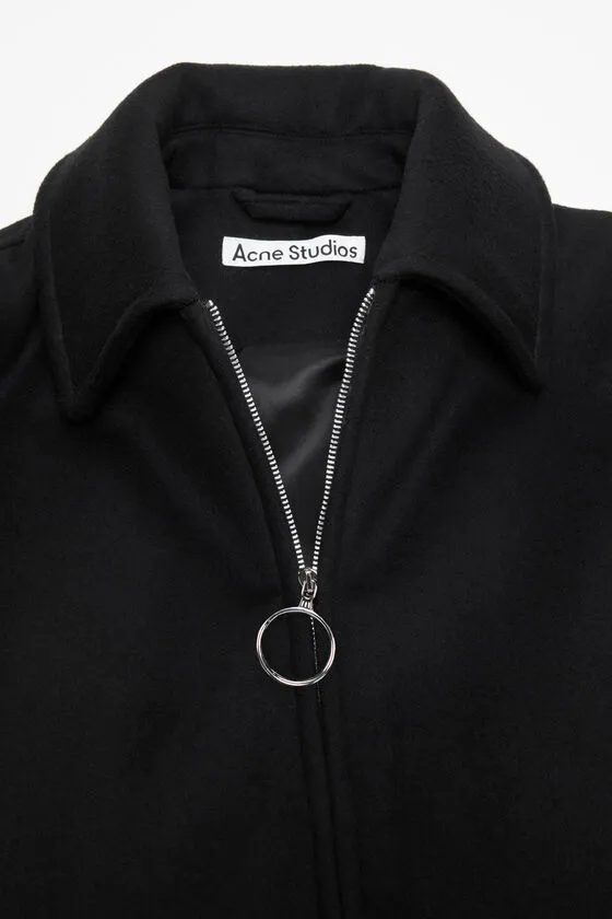 Zip-Up Long-Sleeved Bomber Jacket