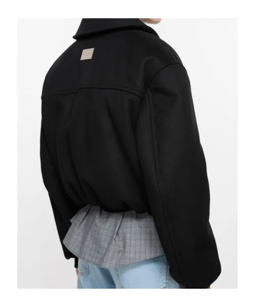 Zip-Up Long-Sleeved Bomber Jacket
