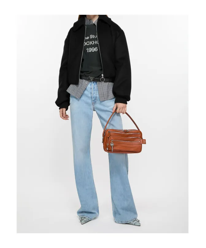 Zip-Up Long-Sleeved Bomber Jacket