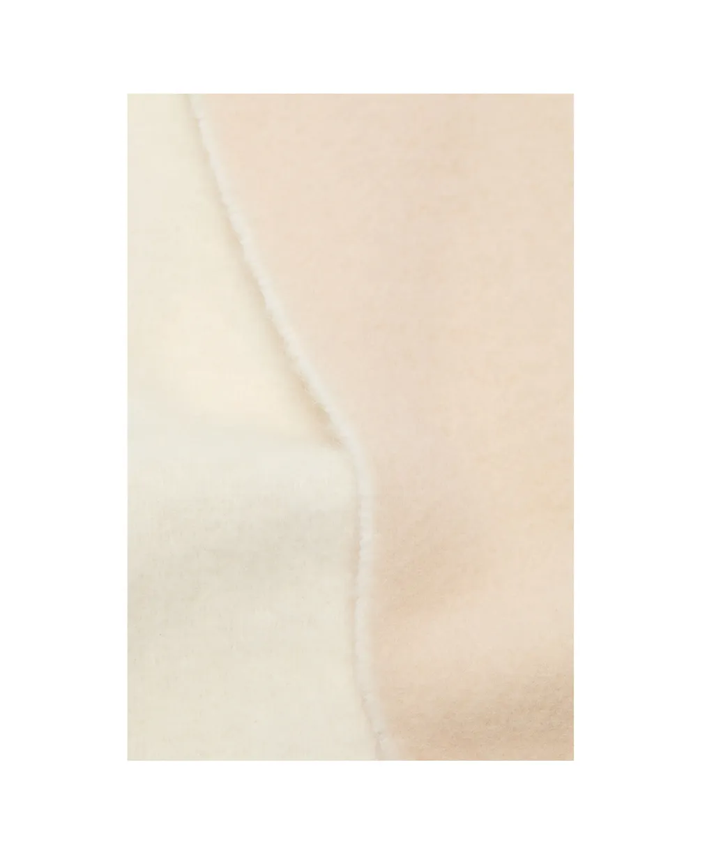 Logo Patch Fringed Scarf