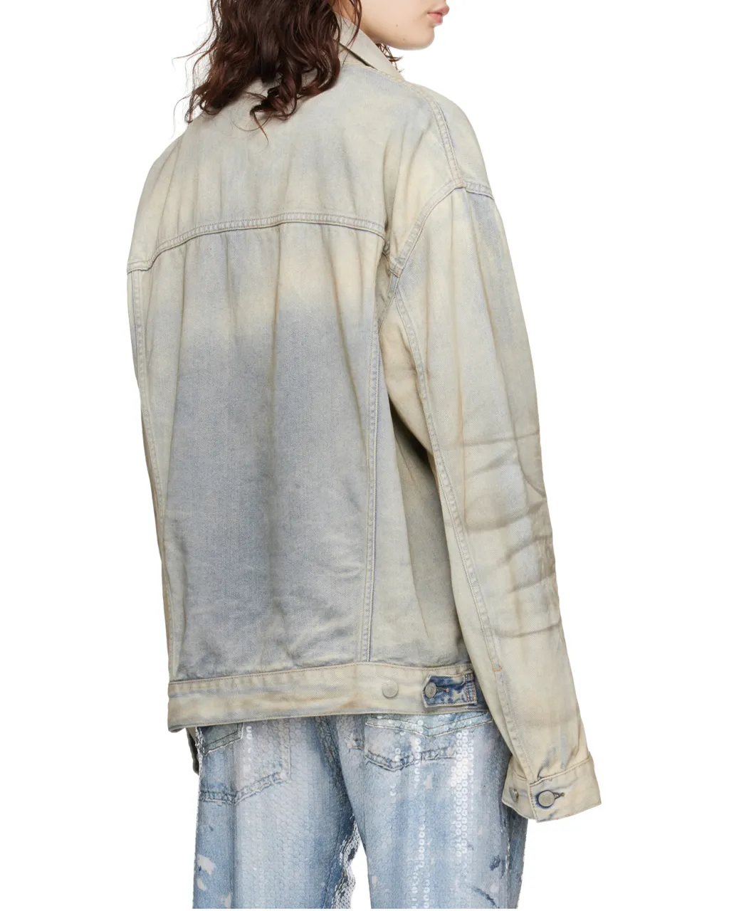 Oversized Distressed Denim Jacket
