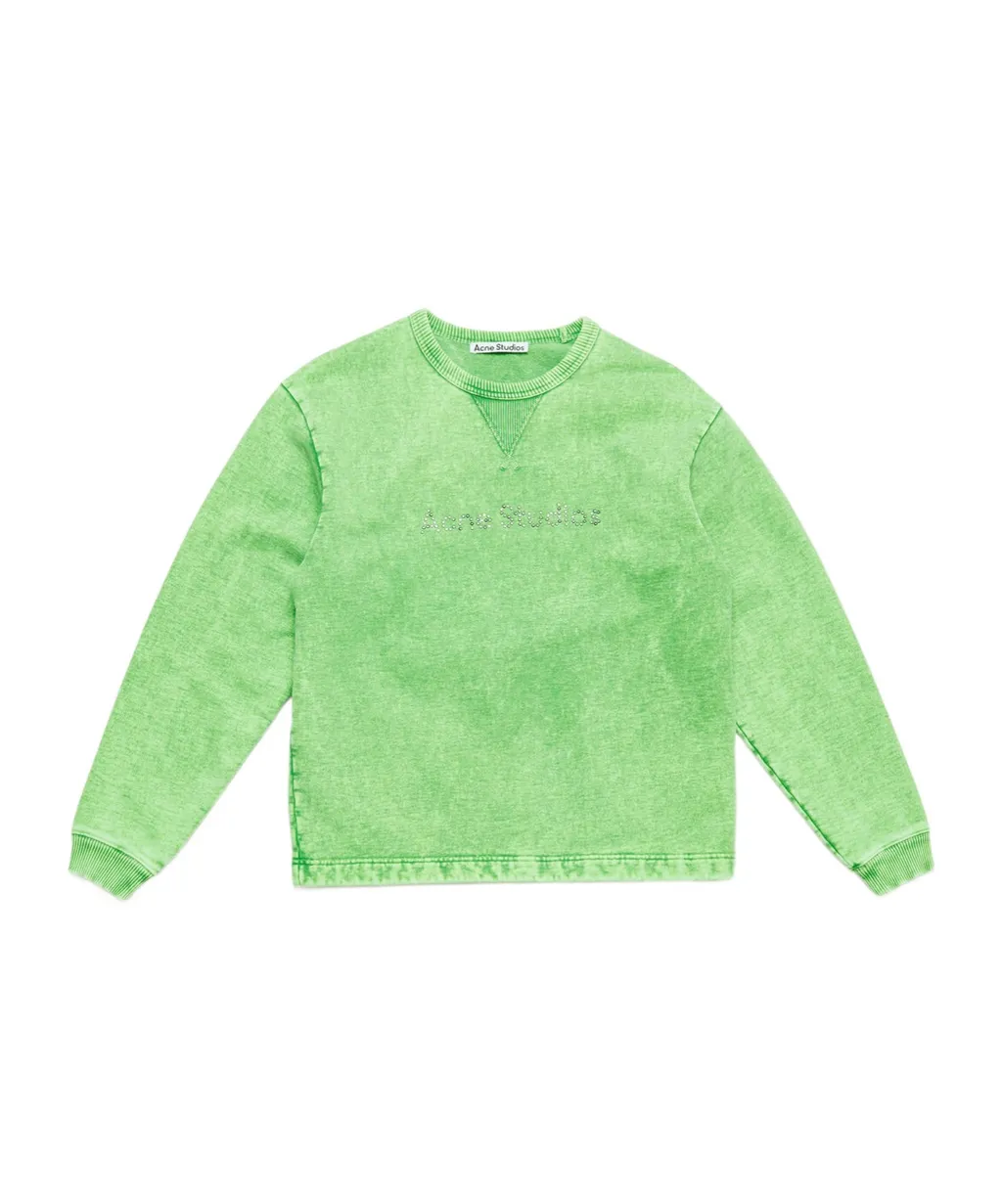 Logo Studded Crewneck Sweatshirt