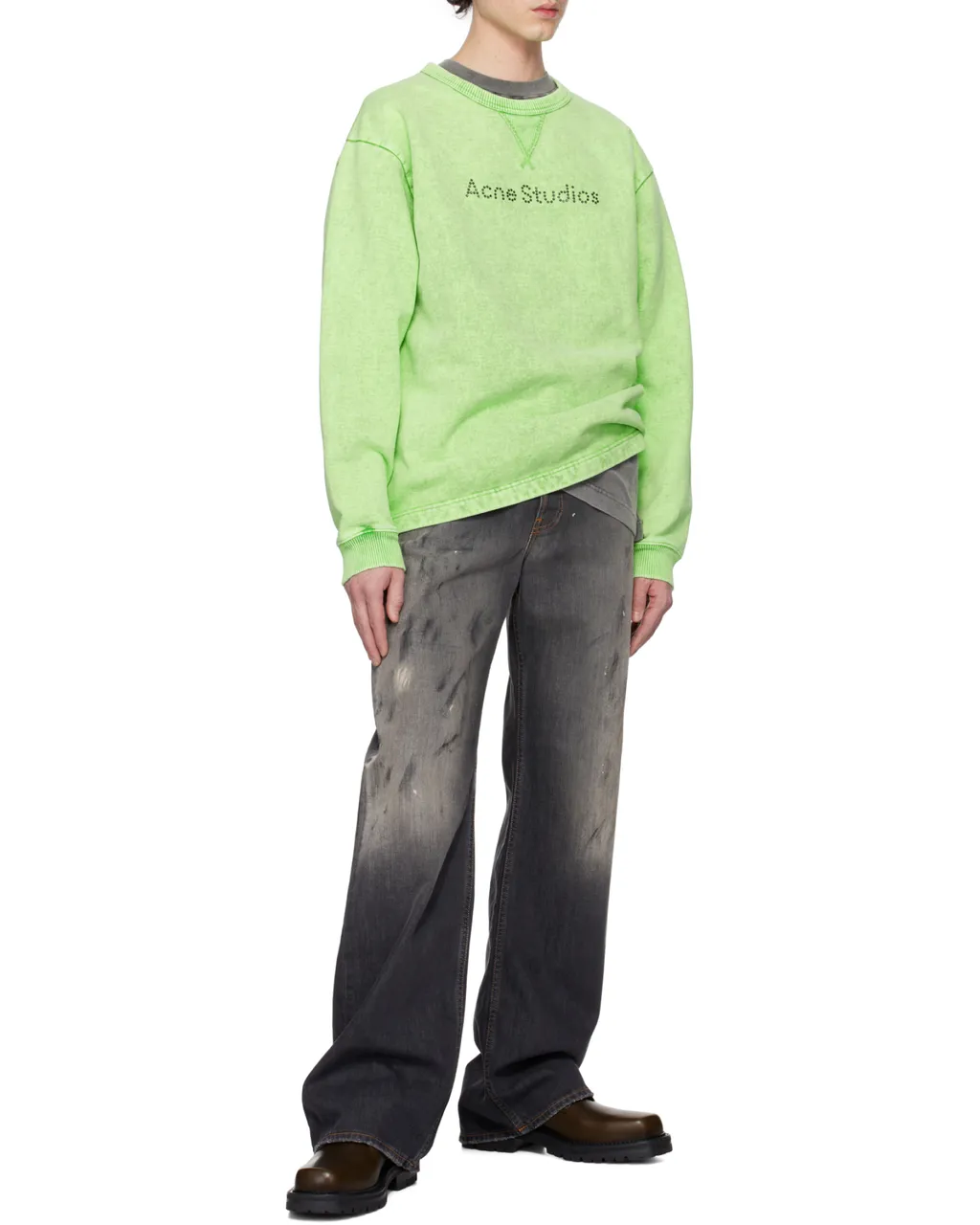 Logo Studded Crewneck Sweatshirt
