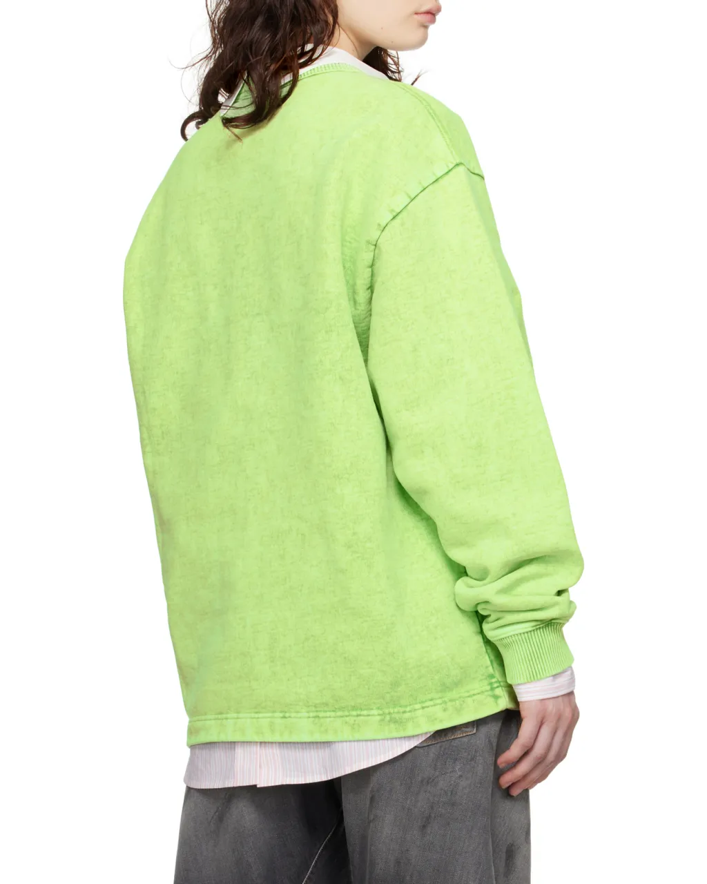 Logo Studded Crewneck Sweatshirt